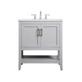 Convenience Concepts 30 in. Single Bathroom Vanity in Grey - 24 x 34 x 19 in. HI2222653